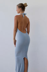 Load image into Gallery viewer, ANASTASIA DRESS - BABY BLUE SHIMMER
