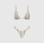 Load image into Gallery viewer, FIFI BOTTOMS - MULTI STITCH/VANILLA
