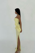Load image into Gallery viewer, FLORA DRESS - BUTTERCREAM/WHITE

