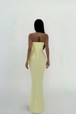 Load image into Gallery viewer, FLORA DRESS - BUTTERCREAM/WHITE
